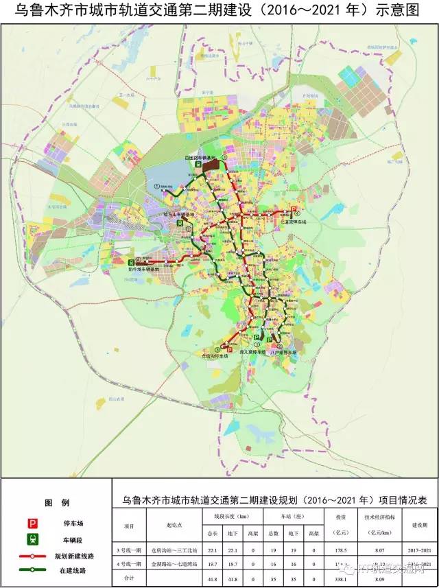 乌鲁木齐城市轨道交通二期建设